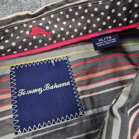 Tommy Bahama Shirt Mens XL Colorful Striped Long Sleeve Casual Career Button Up - Picture 2 of 16